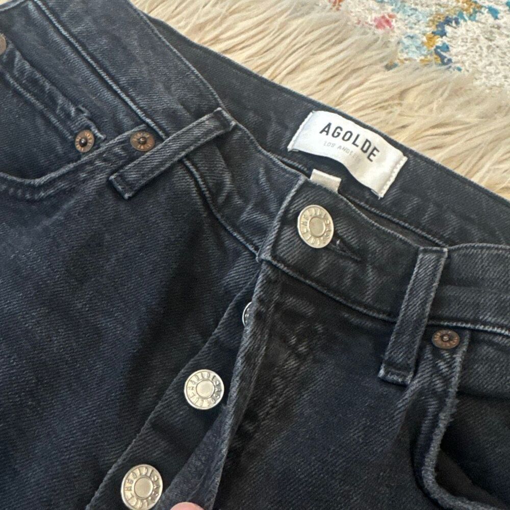 Agolde Nico distressed jeans size 26 - Picture 3 of 7